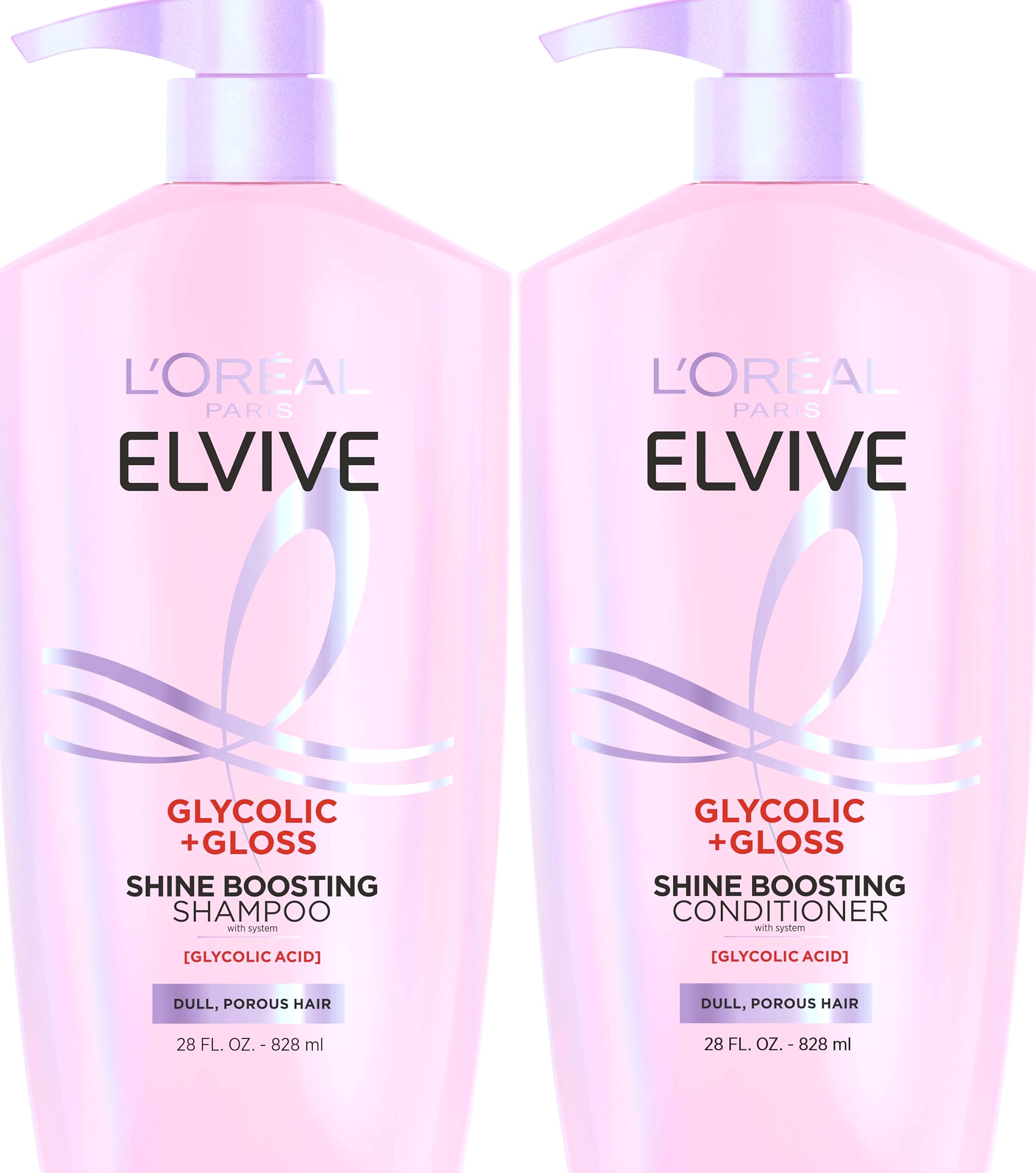 L'Oreal Paris Elvive Glycolic Gloss Shampoo and Conditioner Set
