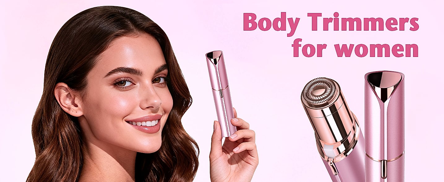 Claities Electric Facial Hair Remover with LED Light — assembled view