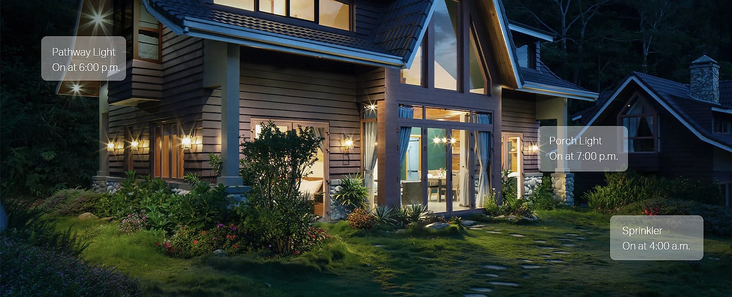 Kasa Smart Outdoor Plug EP40 with 2 Sockets, IP64 Weather — side view