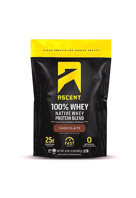 Ascent Clean Creatine Monohydrate Powder, 5G Per Serving — side view