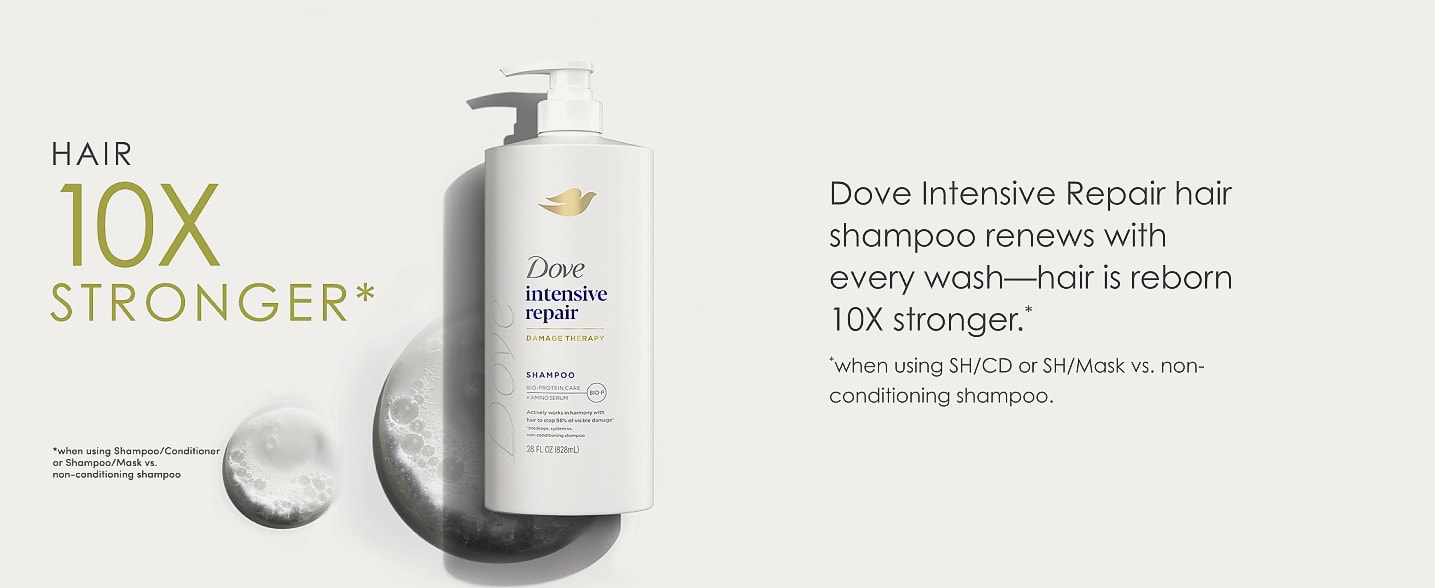Dove Intensive Repair Shampoo for Damaged Hair 28 fl oz — close-up details