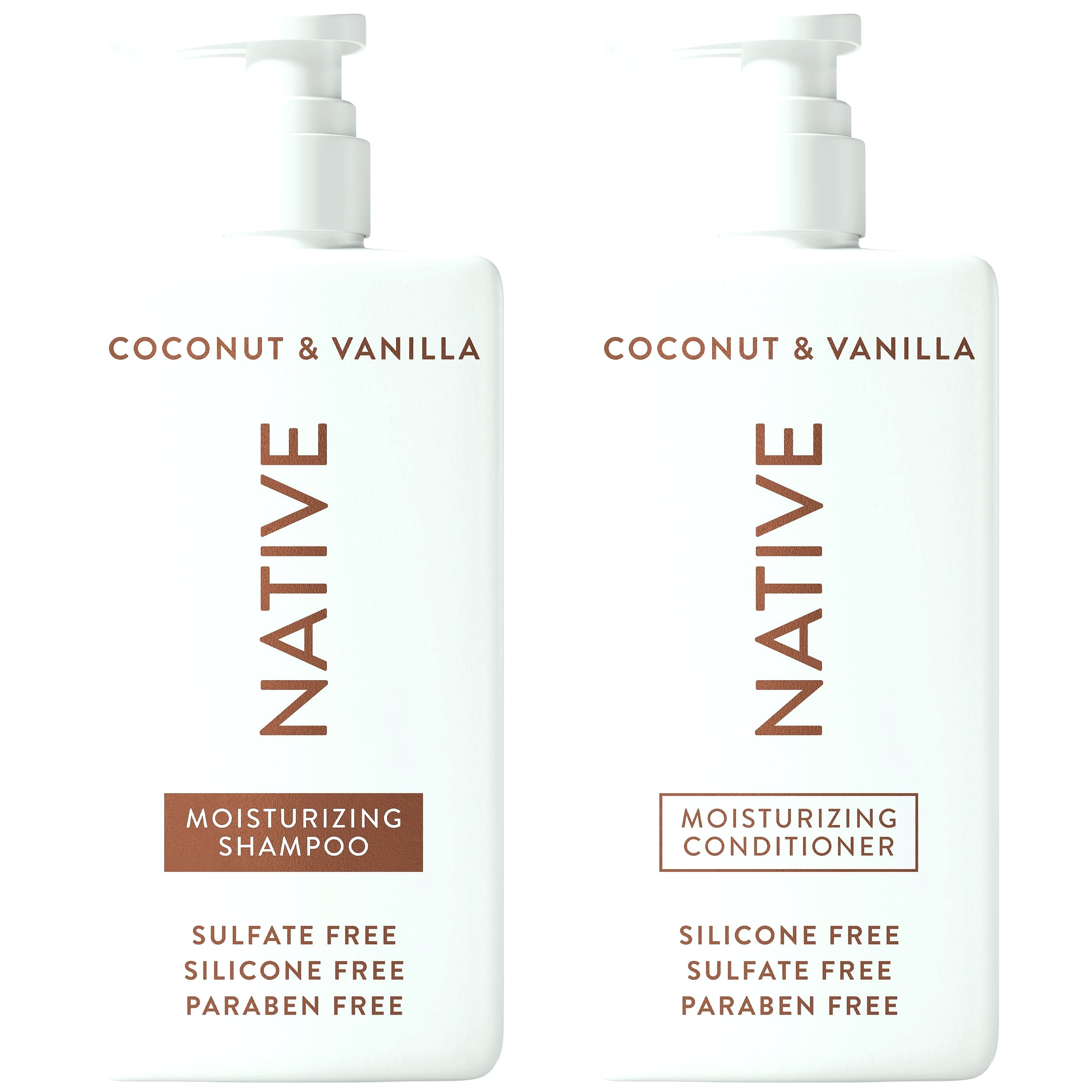 Native Coconut & Vanilla Shampoo and Conditioner Set, 2-Pack