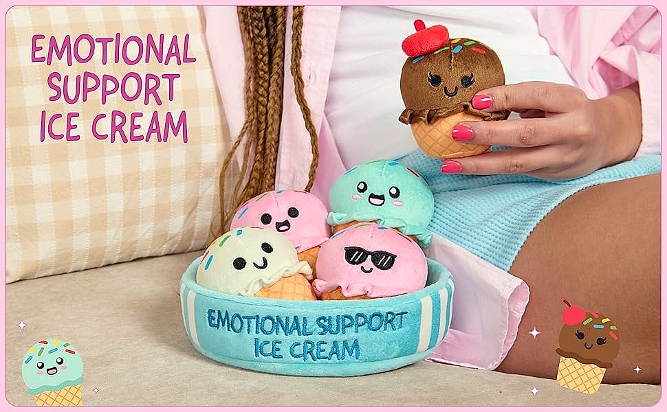 WHAT DO YOU MEME Emotional Support Dumplings Plush Toy Set — scale reference