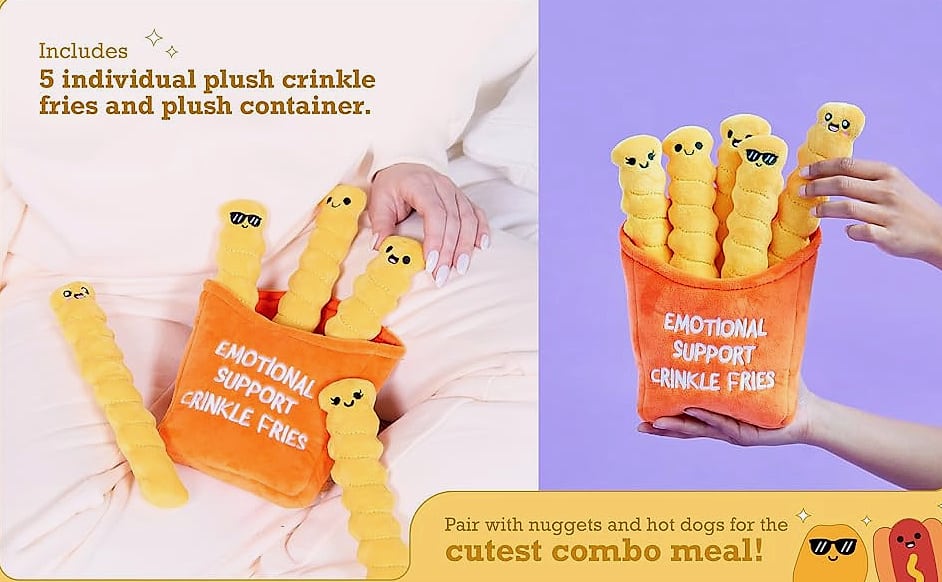 WHAT DO YOU MEME Emotional Support Dumplings Plush Toy Set — interior detail