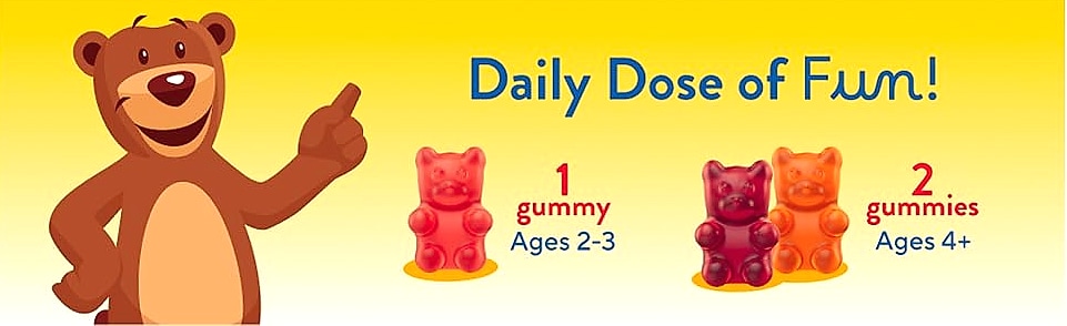 Lil Critters Gummy Vites Daily Multivitamin for Kids, 70 — scale reference