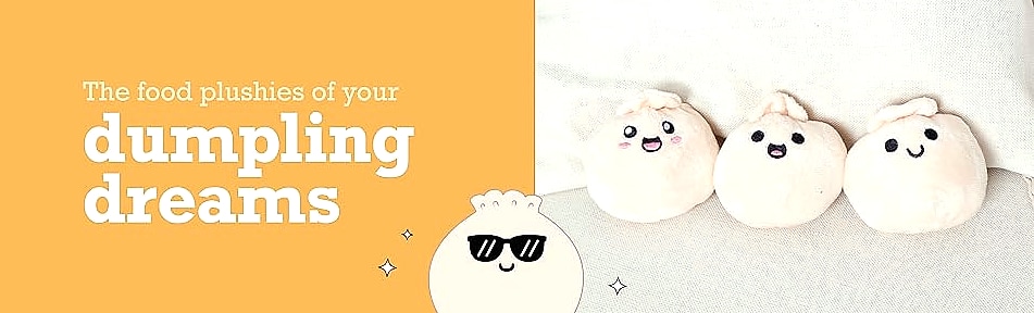 WHAT DO YOU MEME Emotional Support Dumplings Plush Toy Set — assembled view