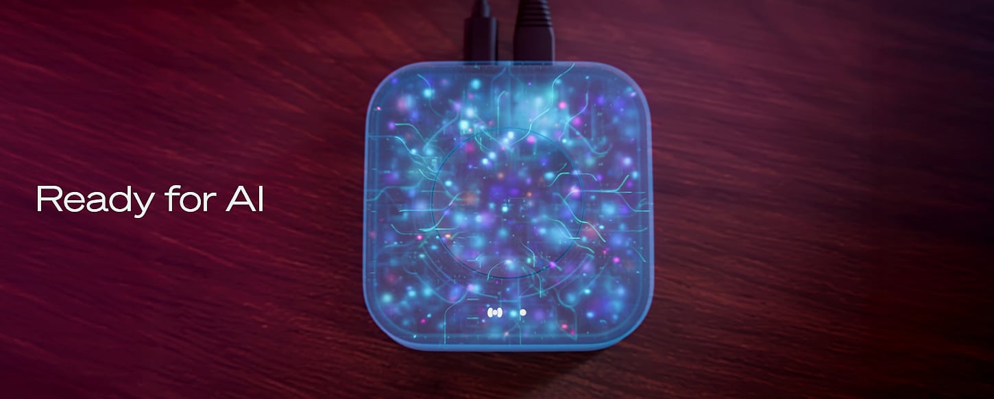 Philips Hue Bridge Smart Lighting Hub with Matter Support — scale reference