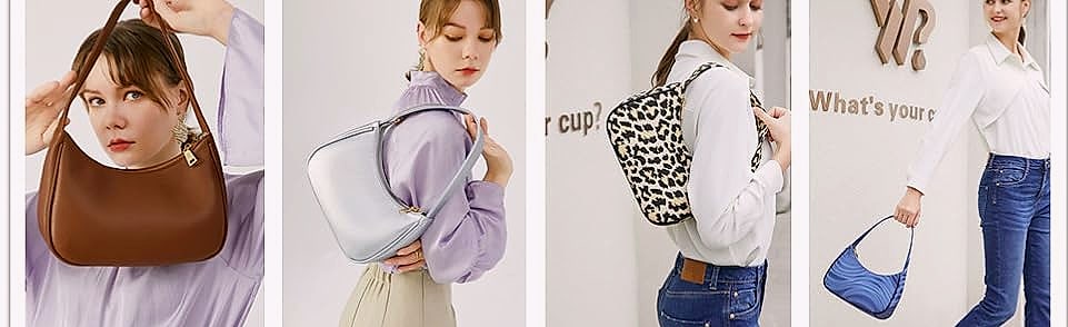 CYHTWSDJ Women's Hobo Shoulder Bag with Zipper Closure — close-up details