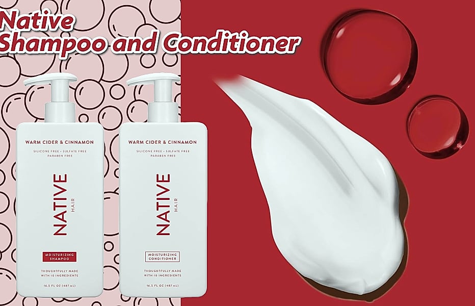 Native Coconut & Vanilla Shampoo and Conditioner Set, 2-Pack — close-up details