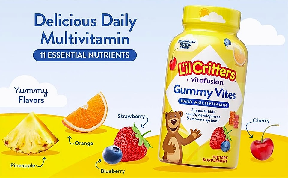 Lil Critters Gummy Vites Daily Multivitamin for Kids, 70 — assembled view