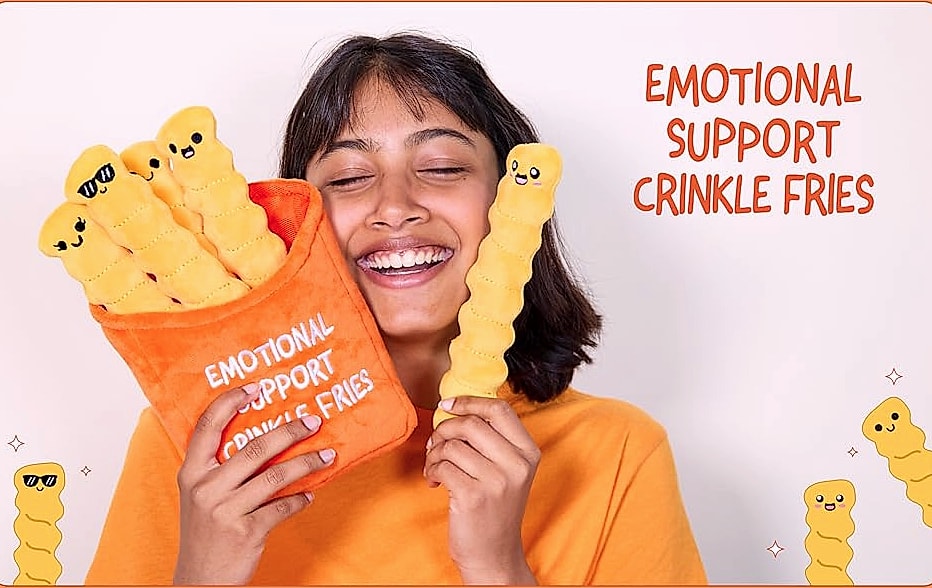 WHAT DO YOU MEME Emotional Support Dumplings Plush Toy Set — side view