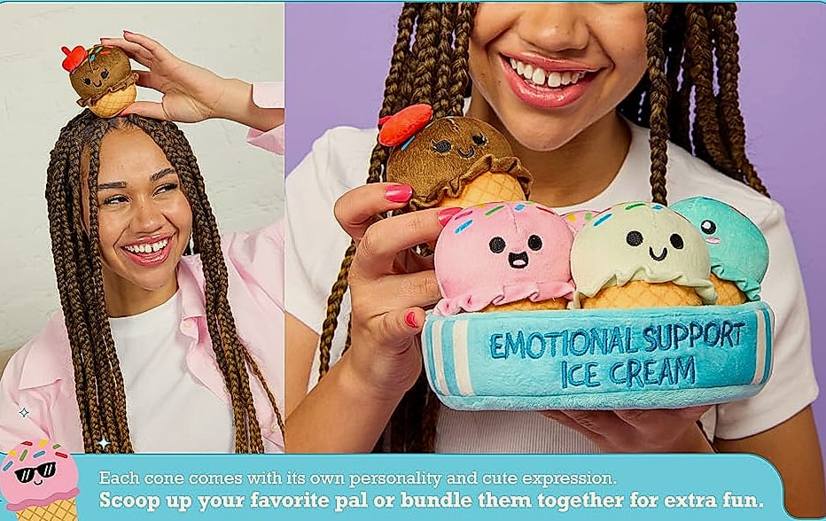 WHAT DO YOU MEME Emotional Support Dumplings Plush Toy Set — feature highlights