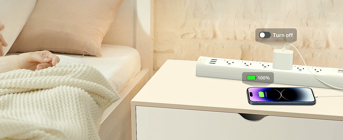 Tapo P316M Smart Power Strip with Energy Monitoring and — assembled view