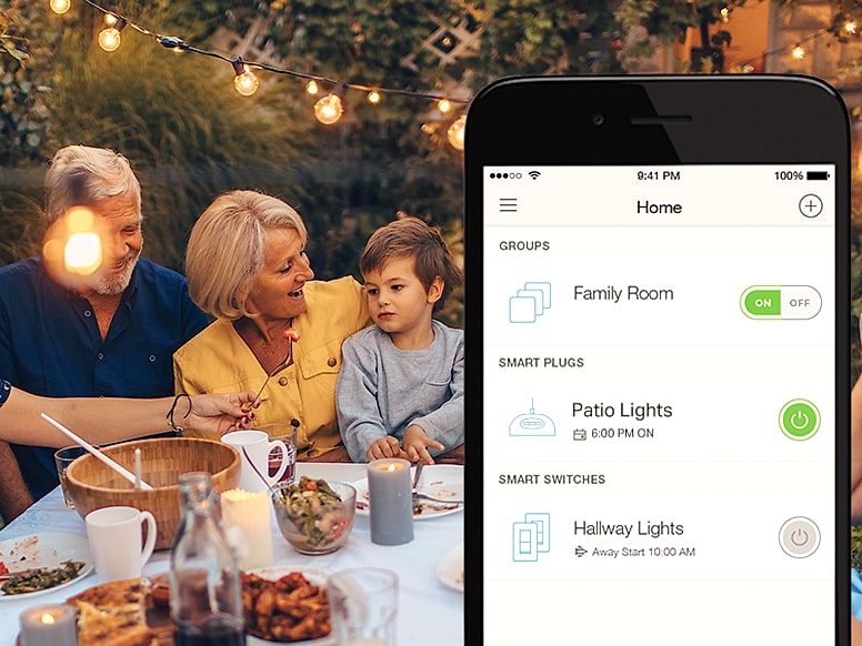 Kasa Smart Outdoor Plug EP40 with 2 Sockets, IP64 Weather — side view