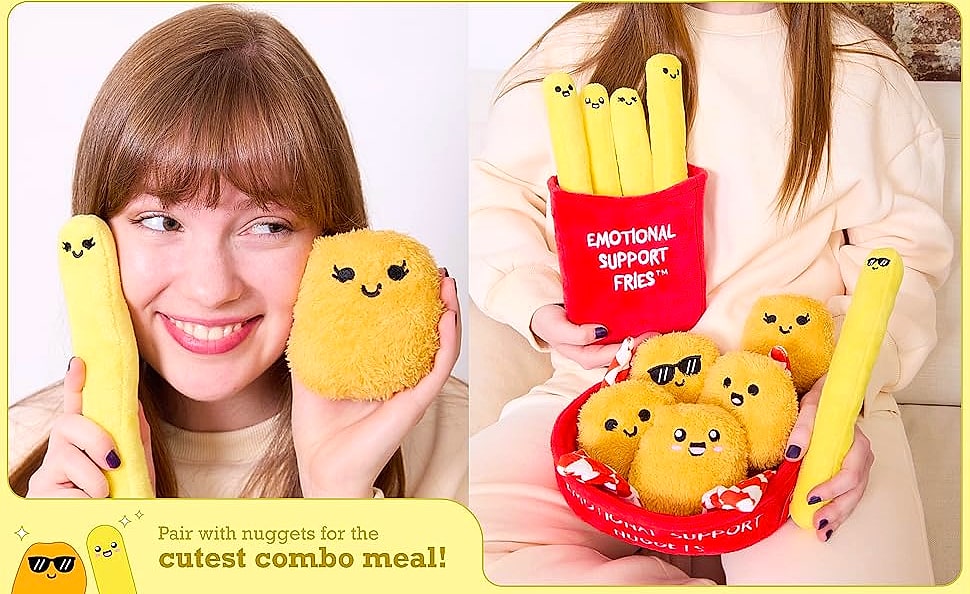 WHAT DO YOU MEME Emotional Support Dumplings Plush Toy Set — interior detail