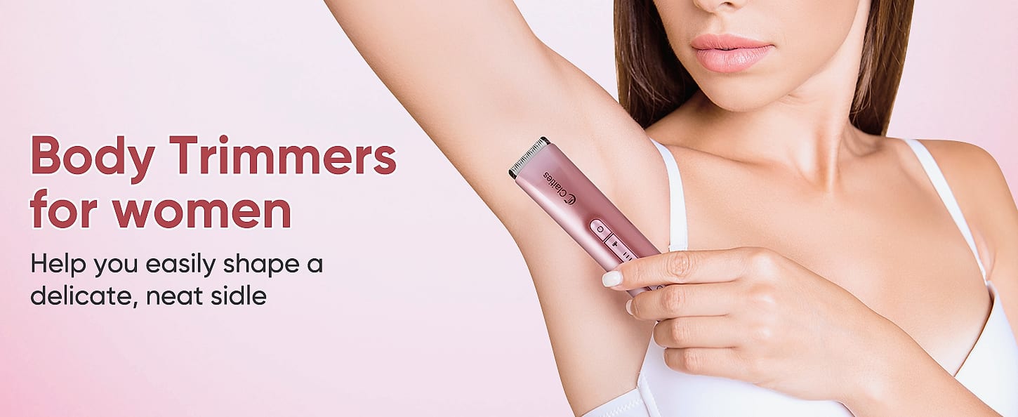 Claities Electric Facial Hair Remover with LED Light — side view
