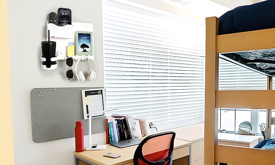 WALfuyao Floating Bedside Shelf Wall Organizer Storage — feature highlights