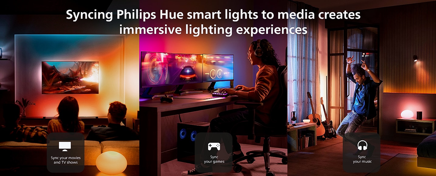 Philips Hue Bridge Smart Lighting Hub with Matter Support — assembled view