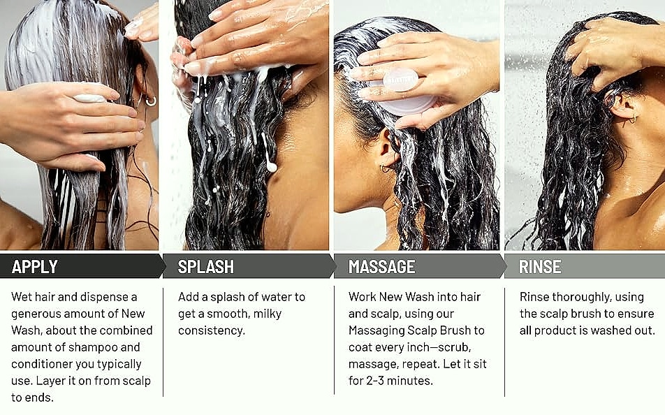 Hairstory New Wash Original Detergent-Free Cleansing Cream, — scale reference