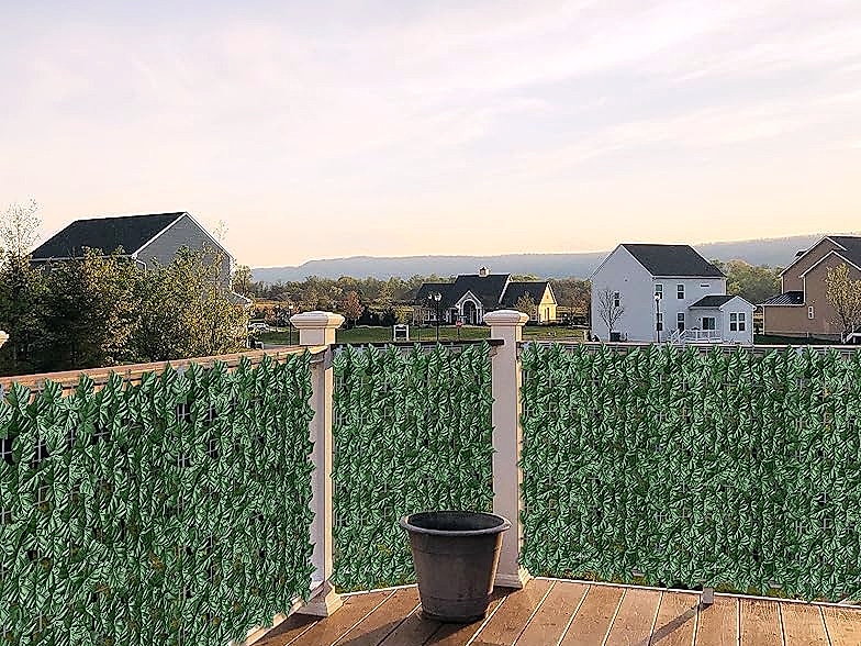 ODTORY 40x120 in Artificial Ivy Privacy Fence Screen with — package contents