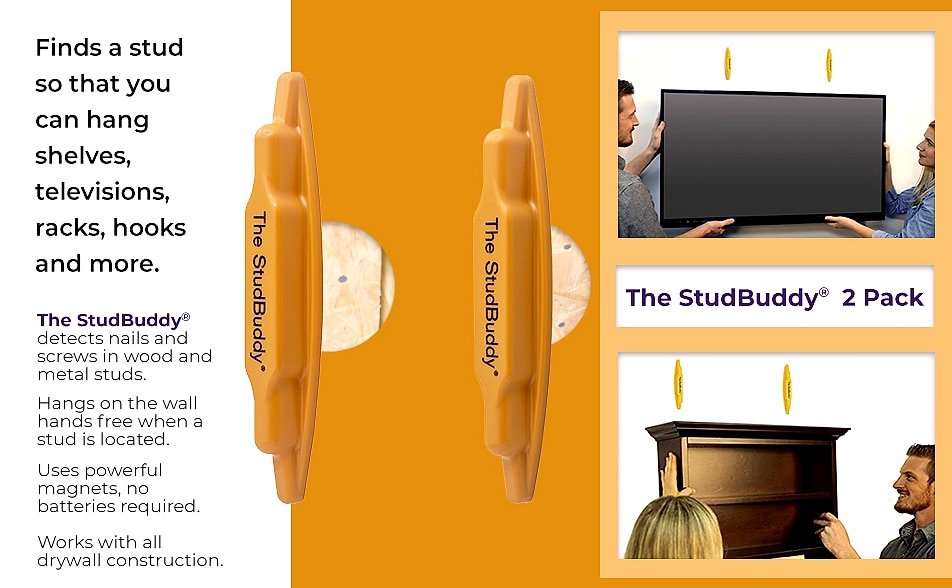 The StudBuddy Magnetic Stud Finder for Drywall — scale reference