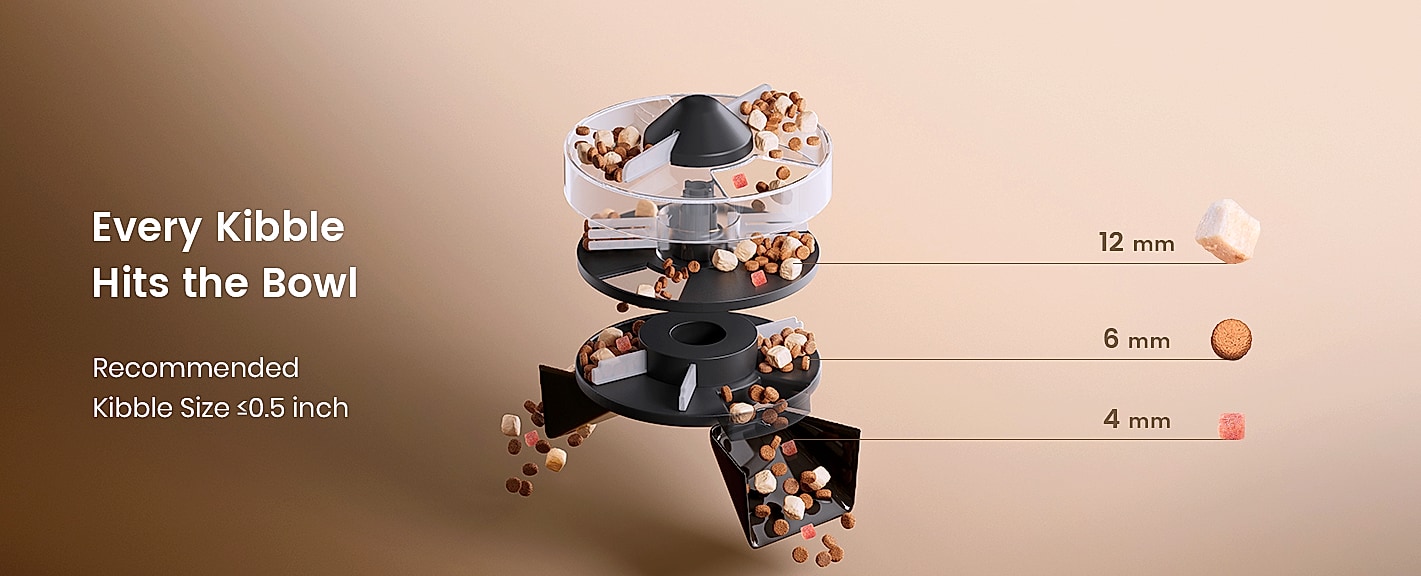 oneisall Automatic Cat Feeder for 2 Cats, 5L Timed Dispenser — scale reference