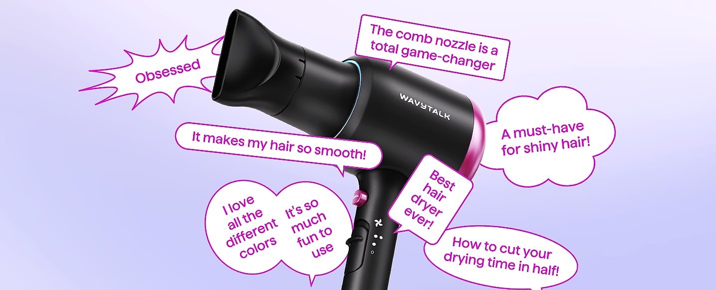 Wavytalk 1875W Ionic Hair Dryer with Diffuser and Comb — interior detail