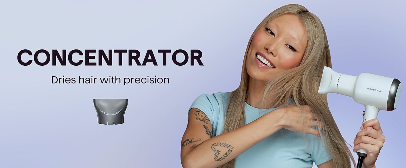 Wavytalk 1875W Ionic Hair Dryer with Diffuser and Comb — package contents