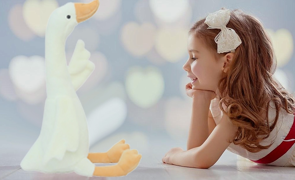 CHELEI2019 15.7" Swan Stuffed Animal Plush Toy for Kids — feature highlights