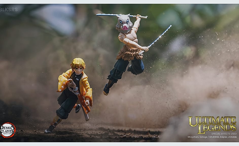 Bandai Ultimate Legends Demon Slayer Inosuke 5 inch Figure — scale reference