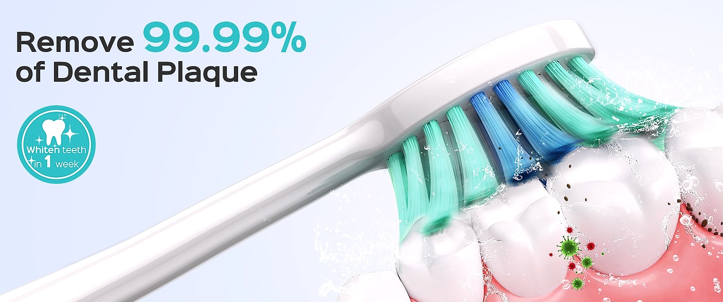 COSLUS C40 Sonic Electric Toothbrush, 47000 VPM Deep Clean — feature highlights