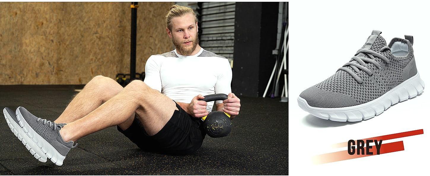YRLTYO Men's Lightweight Slip On Running Shoes — feature highlights