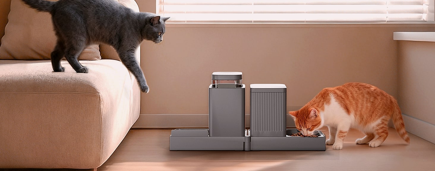 ZOMISIA Automatic Cat Feeder and Water Dispenser Set, 2 in 1 — build progress