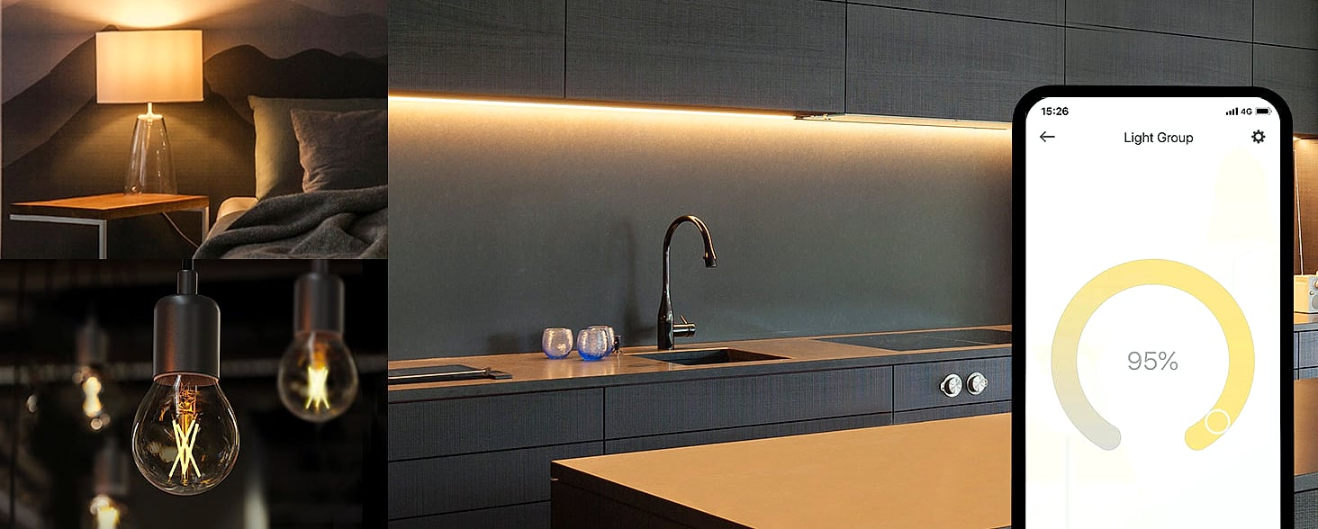 Kasa Smart KL420L5 LED Light Strip, 50 Color Zones RGBIC — parts overview