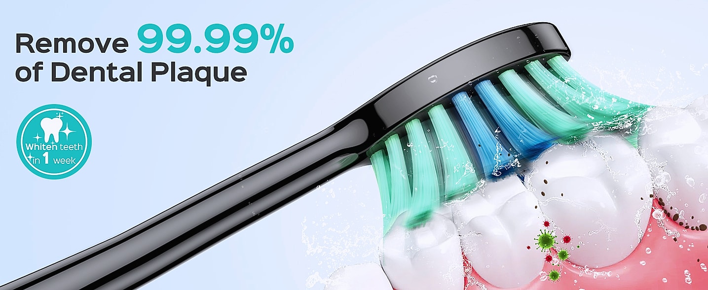COSLUS C40 Sonic Electric Toothbrush, 47000 VPM Deep Clean — package contents