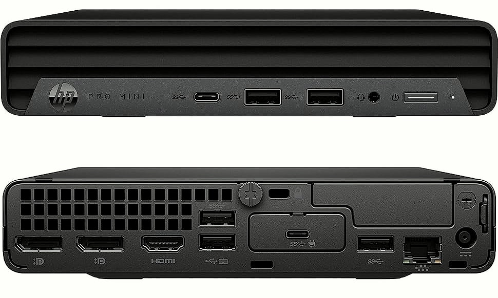 HP 2026 Mini Desktop PC Intel i5-12500T 16GB RAM 512GB SSD — close-up details
