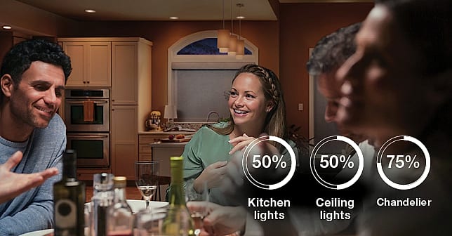 Lutron Caseta PD-6WCL-WH Smart Dimmer Switch 150W — size comparison