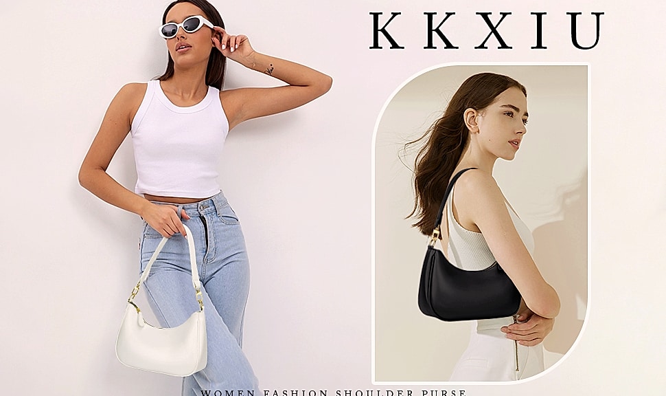 KKXIU Women's Shoulder Bag Retro Hobo Purse Underarm Clutch — package contents