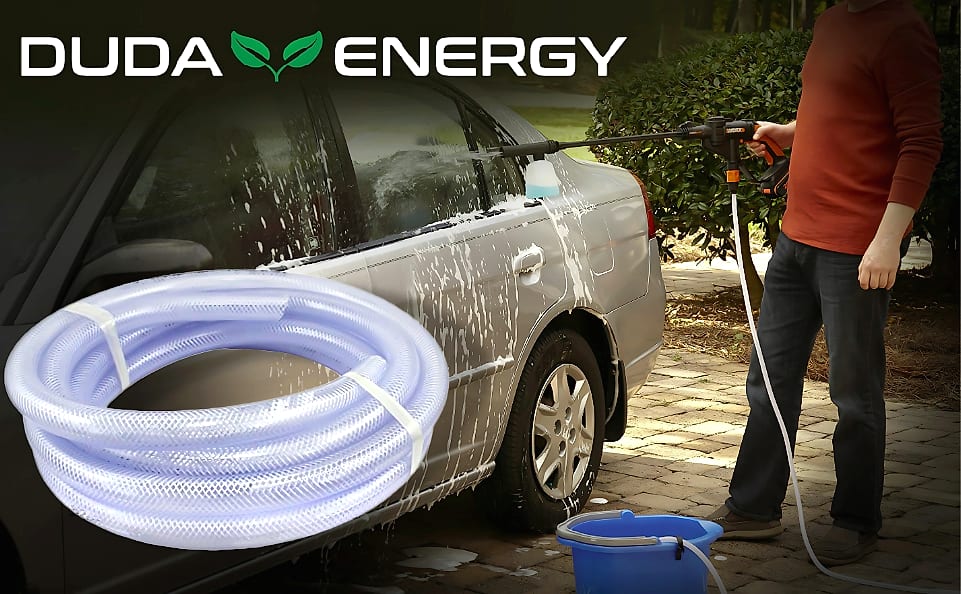 Duda Energy Food Grade PVC Braided Tubing 1-1/4 Inch 25 ft — feature highlights