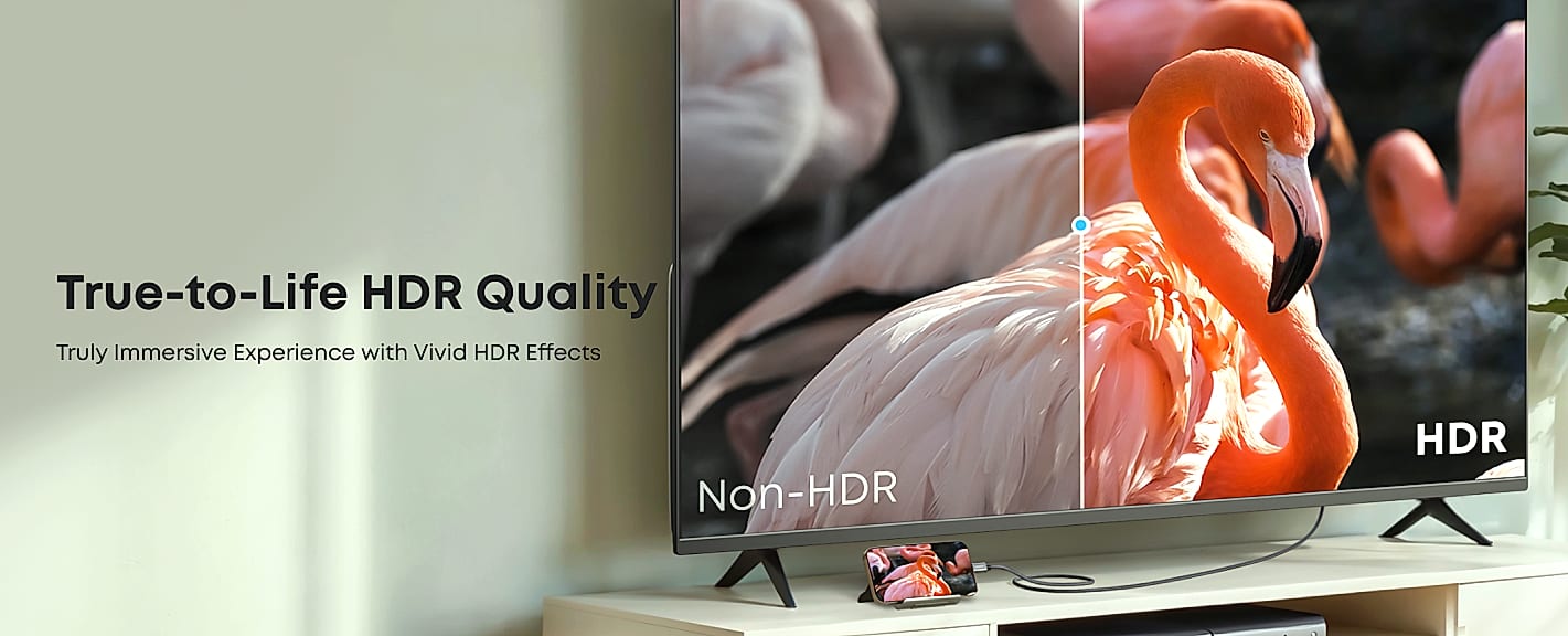 Anker USB-C to HDMI Cable 4K@60Hz 6FT Braided — assembled view