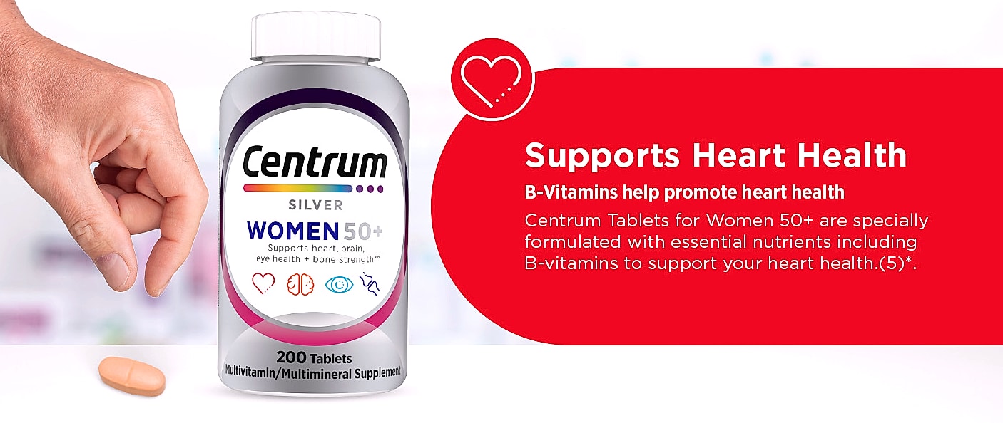 Centrum Silver Women's Multivitamin for Women 50 Plus — package contents