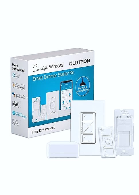 Lutron Caseta PD-6WCL-WH Smart Dimmer Switch 150W — feature highlights