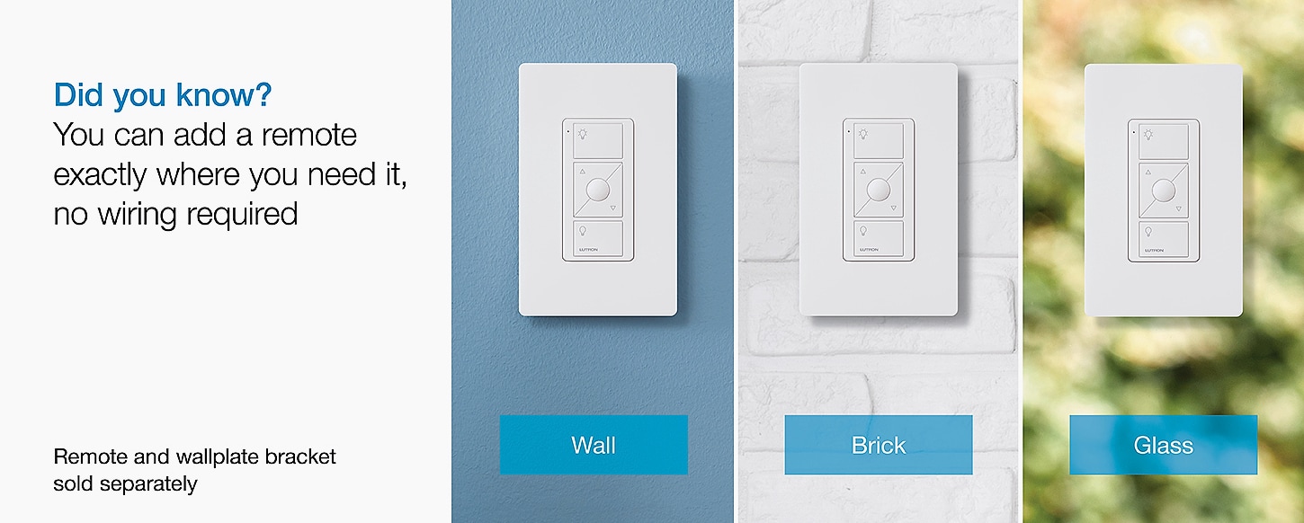 Lutron Caseta PD-6WCL-WH Smart Dimmer Switch 150W — side view