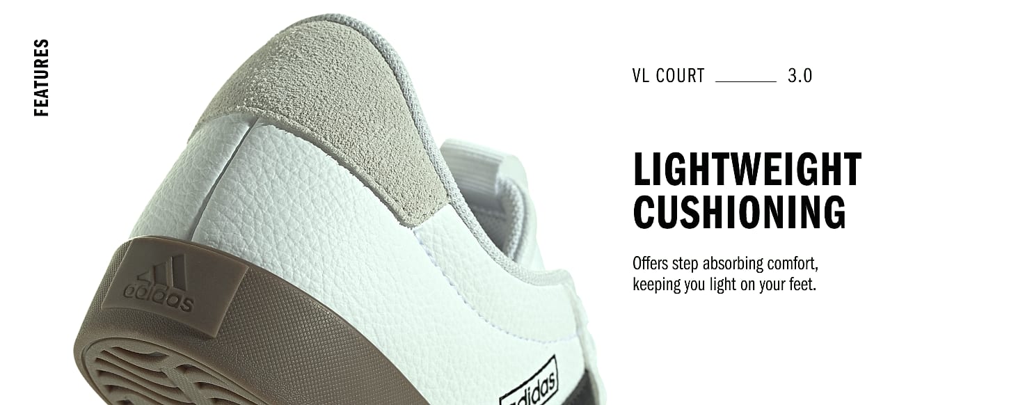 Adidas Women's VL Court 3.0 Skateboarding Sneaker — package contents