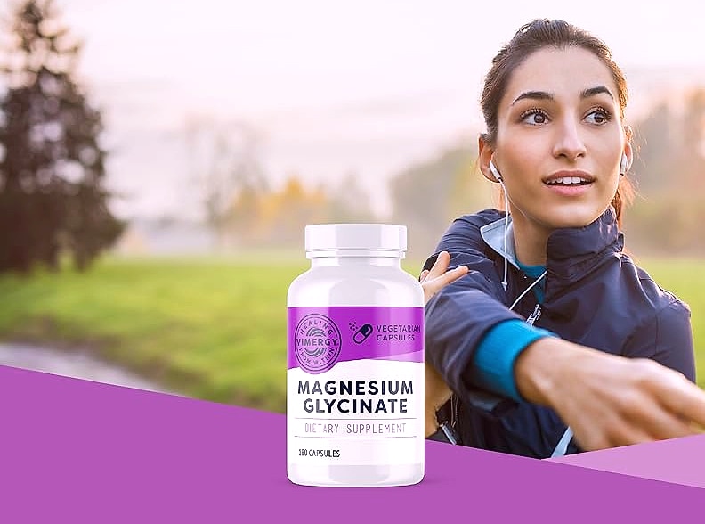 Vimergy Magnesium Glycinate Supplement, 180 Caps — assembled view