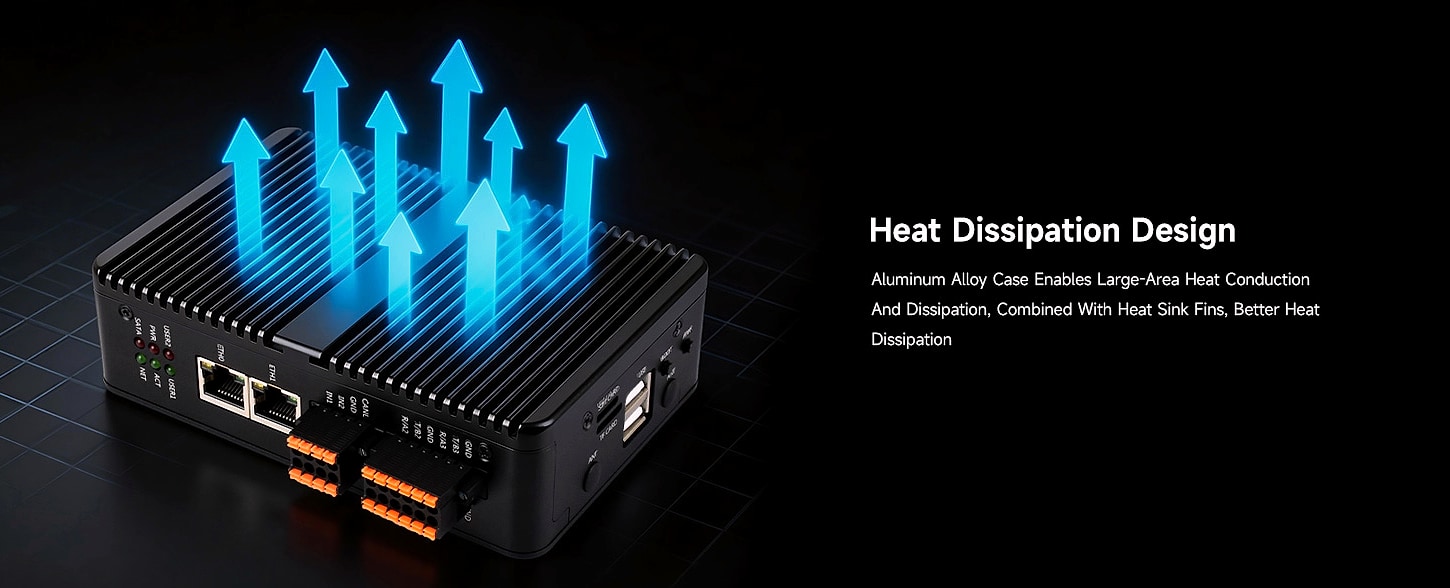 Waveshare CM5 Industrial Computer Dual Ethernet 4G/5G Edge — size comparison
