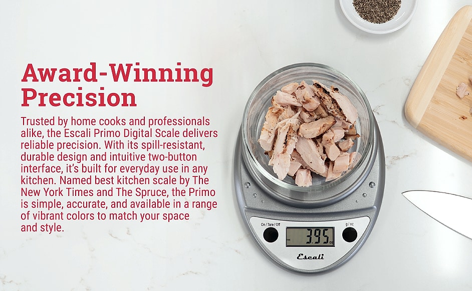 Escali Primo Digital Food Scale, 11 lb Capacity Kitchen — assembled view