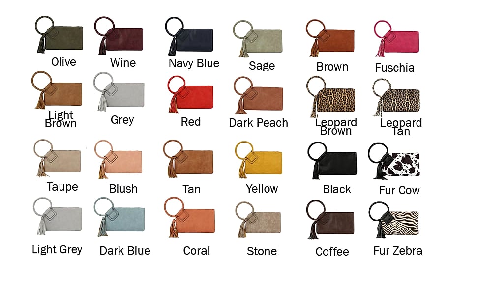 Handbag Republic Metro Muse Vegan Leather Clutch Wristlet — close-up details