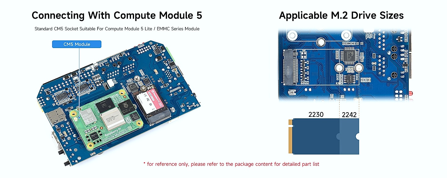 Waveshare CM5 Industrial Computer Dual Ethernet 4G/5G Edge — scale reference
