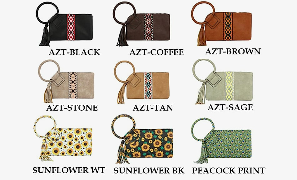 Handbag Republic Metro Muse Vegan Leather Clutch Wristlet — feature highlights